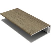 Foresta Wood Effect Cladding Two-Part Edge Trim - 3mtr Grey Cedar