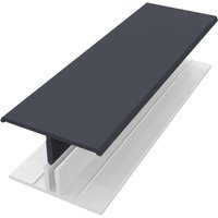 Freefoam Weatherboard Cladding Two Part H Trim - 3m Anthracite Grey