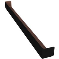 Black Ash Woodgrain Fascia Board Double End Corner - 600mm x 45mm