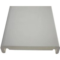 PBSL Group 410mm White UPVC Fascia Box End Board - 18mm x 1.25m