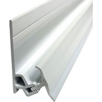 Laminate Wall Panel 10mm 2 Part Shower / Bath Bottom Profile Trim - 2420mm White