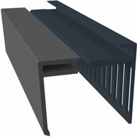 PBSL Group Weatherboard Cladding Top Edge Closer Trim - 25mm x 3m Anthracite Grey