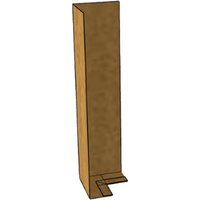 Copper Fascia L Profile External 90 Degree Corner - 250mm