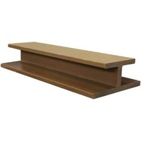 Standard Composite Panel Cladding H Trim - 3.6m x 50mm Teak