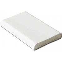 PVC D Section Trim - 28mm x 5mtr White Woodgrain
