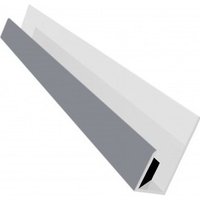 Freefoam Weatherboard Cladding Universal Edge Trim - 3m Storm Grey