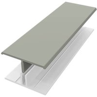 PBSL Group Weatherboard Cladding Two Part H Trim - 3m Misty Grey