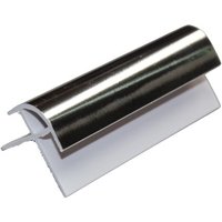 Internal Wall Panel External Corner Trim - 2400mm Chrome - For 10mm Bathroom/ Kitchen/ Ceiling Panels