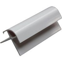 Internal Wall Panel External Corner Trim - 2400mm White - For 10mm Bathroom/ Kitchen/ Ceiling Panels