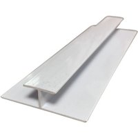 Internal Wall Panel H Trim - 2400mm White - For 10mm Bathroom/ Kitchen/ Ceiling Panels