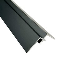Compact Composite Wall Panel 4mm Internal Corner - 2440mm Black Tile