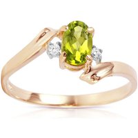 Click to view product details and reviews for Peridot Diamond Rhea Embrace Ring in 18ct Rose Gold.
