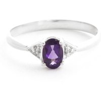 Click to view product details and reviews for Amethyst Diamond Elegant Allure Engagement Ring In 18ct White Gold. Click to view product details and reviews for Amethyst Diamond Elegant Allure Engagement Ring In 18ct White Gold.