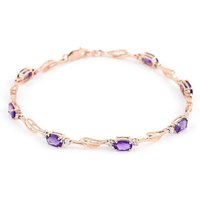 Click to view product details and reviews for Amethyst Diamond Colette Entwined Tennis Bracelet In 9ct Rose Gold. Click to view product details and reviews for Amethyst Diamond Colette Entwined Tennis Bracelet In 9ct Rose Gold.