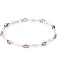 Click to view product details and reviews for Amethyst Diamond Colette Entwined Tennis Bracelet In 9ct White Gold. Click to view product details and reviews for Amethyst Diamond Colette Entwined Tennis Bracelet In 9ct White Gold.