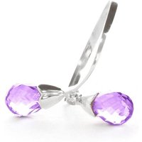 Click to view product details and reviews for Amethyst Diamond Christabel Two Stone Drop Ring In 9ct White Gold. Click to view product details and reviews for Amethyst Diamond Christabel Two Stone Drop Ring In 9ct White Gold.