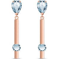 Click to view product details and reviews for Aquamarine Kelsey Bar Drop Earrings in 9ct Rose Gold.