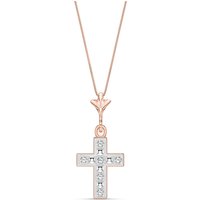 Click to view product details and reviews for Diamond Anastasia Classic Cross Pendant Necklace In 9ct Rose Gold. Click to view product details and reviews for Diamond Anastasia Classic Cross Pendant Necklace In 9ct Rose Gold.