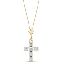 Click to view product details and reviews for Diamond Anastasia Classic Cross Pendant Necklace In 9ct Gold. Click to view product details and reviews for Diamond Anastasia Classic Cross Pendant Necklace In 9ct Gold.