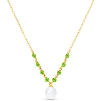 Click to view product details and reviews for Pearl Peridot Alice Feminine Embellished Pendant Necklace In 9ct Gold. Click to view product details and reviews for Pearl Peridot Alice Feminine Embellished Pendant Necklace In 9ct Gold.
