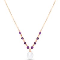 Click to view product details and reviews for Pearl Amethyst Alice Feminine Embellished Pendant Necklace In 9ct Rose Gold. Click to view product details and reviews for Pearl Amethyst Alice Feminine Embellished Pendant Necklace In 9ct Rose Gold.