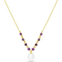 Click to view product details and reviews for Pearl Amethyst Alice Feminine Embellished Pendant Necklace In 9ct Gold. Click to view product details and reviews for Pearl Amethyst Alice Feminine Embellished Pendant Necklace In 9ct Gold.
