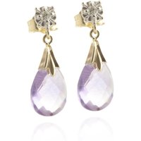 Click to view product details and reviews for Amethyst Diamond Emmeline Stud Drop Earrings In 9ct Gold. Click to view product details and reviews for Amethyst Diamond Emmeline Stud Drop Earrings In 9ct Gold.