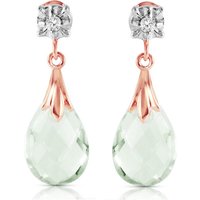 Click to view product details and reviews for Green Amethyst Diamond Emmeline Stud Drop Earrings In 9ct Rose Gold. Click to view product details and reviews for Green Amethyst Diamond Emmeline Stud Drop Earrings In 9ct Rose Gold.