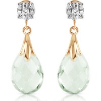 Click to view product details and reviews for Green Amethyst Diamond Emmeline Stud Drop Earrings In 9ct Gold. Click to view product details and reviews for Green Amethyst Diamond Emmeline Stud Drop Earrings In 9ct Gold.