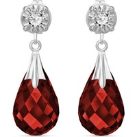 Click to view product details and reviews for Garnet Diamond Emmeline Stud Drop Earrings In 9ct White Gold. Click to view product details and reviews for Garnet Diamond Emmeline Stud Drop Earrings In 9ct White Gold.