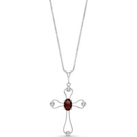 Click to view product details and reviews for Garnet Diamond Maria Abstract Cross Pendant Necklace In 9ct White Gold. Click to view product details and reviews for Garnet Diamond Maria Abstract Cross Pendant Necklace In 9ct White Gold.