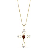 Click to view product details and reviews for Garnet Diamond Maria Abstract Cross Pendant Necklace In 9ct Gold. Click to view product details and reviews for Garnet Diamond Maria Abstract Cross Pendant Necklace In 9ct Gold.