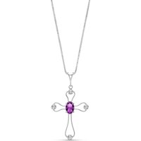 Click to view product details and reviews for Amethyst Diamond Maria Abstract Cross Pendant Necklace In 9ct White Gold. Click to view product details and reviews for Amethyst Diamond Maria Abstract Cross Pendant Necklace In 9ct White Gold.