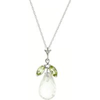 Click to view product details and reviews for White Topaz Peridot Claudia Petal Drop Pendant Necklace In 9ct White Gold. Click to view product details and reviews for White Topaz Peridot Claudia Petal Drop Pendant Necklace In 9ct White Gold.