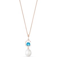 Click to view product details and reviews for Pearl Blue Topaz Ayla Belle Drop Pendant Necklace In 9ct Rose Gold. Click to view product details and reviews for Pearl Blue Topaz Ayla Belle Drop Pendant Necklace In 9ct Rose Gold.