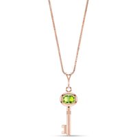 Click to view product details and reviews for Peridot Athens Key Charm Pendant Necklace In 9ct Rose Gold. Click to view product details and reviews for Peridot Athens Key Charm Pendant Necklace In 9ct Rose Gold.
