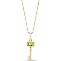 Click to view product details and reviews for Peridot Athens Key Charm Pendant Necklace In 9ct Gold. Click to view product details and reviews for Peridot Athens Key Charm Pendant Necklace In 9ct Gold.