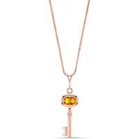 Click to view product details and reviews for Citrine Athens Key Charm Pendant Necklace In 9ct Rose Gold. Click to view product details and reviews for Citrine Athens Key Charm Pendant Necklace In 9ct Rose Gold.