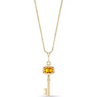 Click to view product details and reviews for Citrine Athens Key Charm Pendant Necklace In 9ct Gold. Click to view product details and reviews for Citrine Athens Key Charm Pendant Necklace In 9ct Gold.