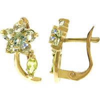 Click to view product details and reviews for Aquamarine Peridot Elora Stud Earrings in 9ct Gold.