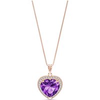 Click to view product details and reviews for Amethyst Diamond Melody Signature Halo Pendant Necklace In 9ct Rose Gold. Click to view product details and reviews for Amethyst Diamond Melody Signature Halo Pendant Necklace In 9ct Rose Gold.