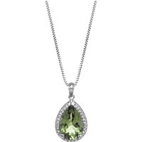Click to view product details and reviews for Green Amethyst Diamond Cerise Prominent Halo Pendant Necklace In 9ct White Gold. Click to view product details and reviews for Green Amethyst Diamond Cerise Prominent Halo Pendant Necklace In 9ct White Gold.