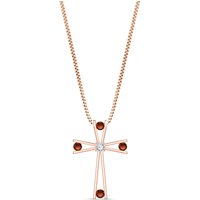 Click to view product details and reviews for Garnet Diamond Eva Abstract Cross Pendant Necklace In 9ct Rose Gold. Click to view product details and reviews for Garnet Diamond Eva Abstract Cross Pendant Necklace In 9ct Rose Gold.