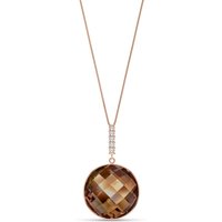Click to view product details and reviews for Smoky Quartz Diamond Blythe Embellished Pendant Necklace In 9ct Rose Gold. Click to view product details and reviews for Smoky Quartz Diamond Blythe Embellished Pendant Necklace In 9ct Rose Gold.
