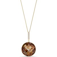 Click to view product details and reviews for Smoky Quartz Diamond Blythe Embellished Pendant Necklace In 9ct Gold. Click to view product details and reviews for Smoky Quartz Diamond Blythe Embellished Pendant Necklace In 9ct Gold.