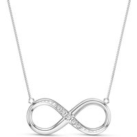 Click to view product details and reviews for Diamond Sofia Entwined Infinity Pendant Necklace In 9ct White Gold. Click to view product details and reviews for Diamond Sofia Entwined Infinity Pendant Necklace In 9ct White Gold.