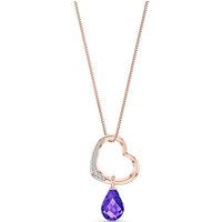 Click to view product details and reviews for Amethyst Diamond Embellished Drop Pendant Necklace In 9ct Rose Gold. Click to view product details and reviews for Amethyst Diamond Embellished Drop Pendant Necklace In 9ct Rose Gold.