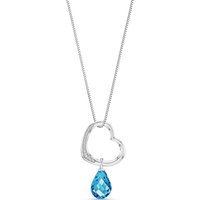 Click to view product details and reviews for Blue Topaz Diamond Embellished Drop Pendant Necklace In 9ct White Gold. Click to view product details and reviews for Blue Topaz Diamond Embellished Drop Pendant Necklace In 9ct White Gold.