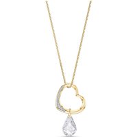 Click to view product details and reviews for White Topaz Diamond Embellished Drop Pendant Necklace In 9ct Gold. Click to view product details and reviews for White Topaz Diamond Embellished Drop Pendant Necklace In 9ct Gold.