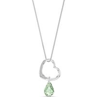 Click to view product details and reviews for Green Amethyst Diamond Embellished Drop Pendant Necklace In 9ct White Gold. Click to view product details and reviews for Green Amethyst Diamond Embellished Drop Pendant Necklace In 9ct White Gold.